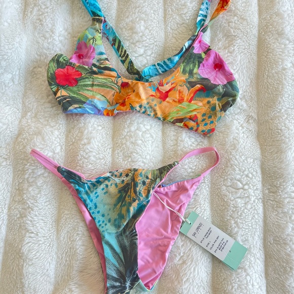 San Lorenzo Other - San Lorenzo Tropical Floral Bikini - Multicolor